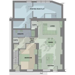 Residential Apartment - Architectural Floor Plan